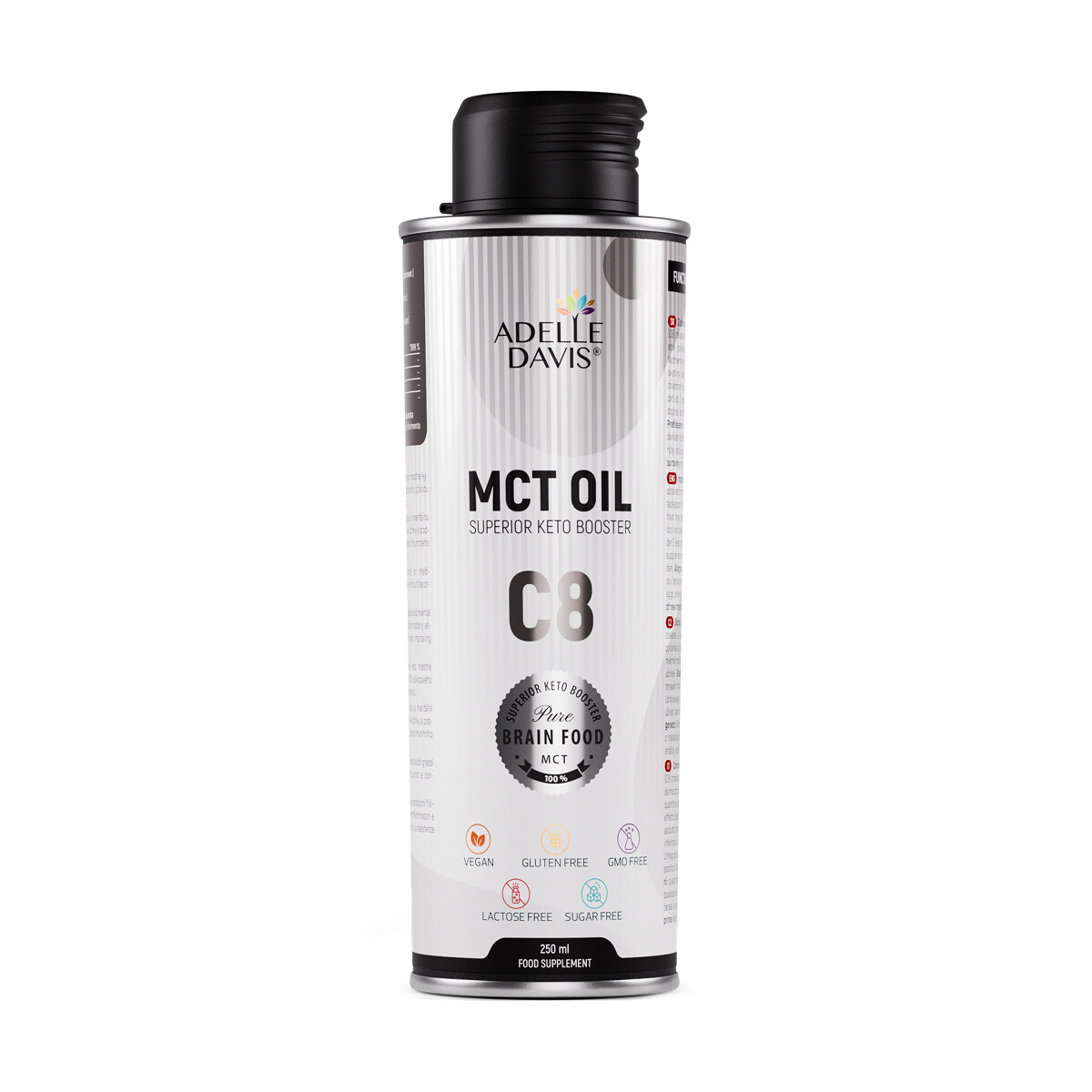 Adelle Davis MCT OIL C8 kokosový olej 250ml