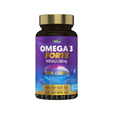 NaturProdukt OMEGA 3 FORTE rybí olej 1000mg 60 kapsúl