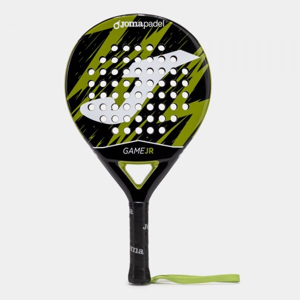 GAME JR PADDLE RACKET BLACK GREEN ONE SIZE