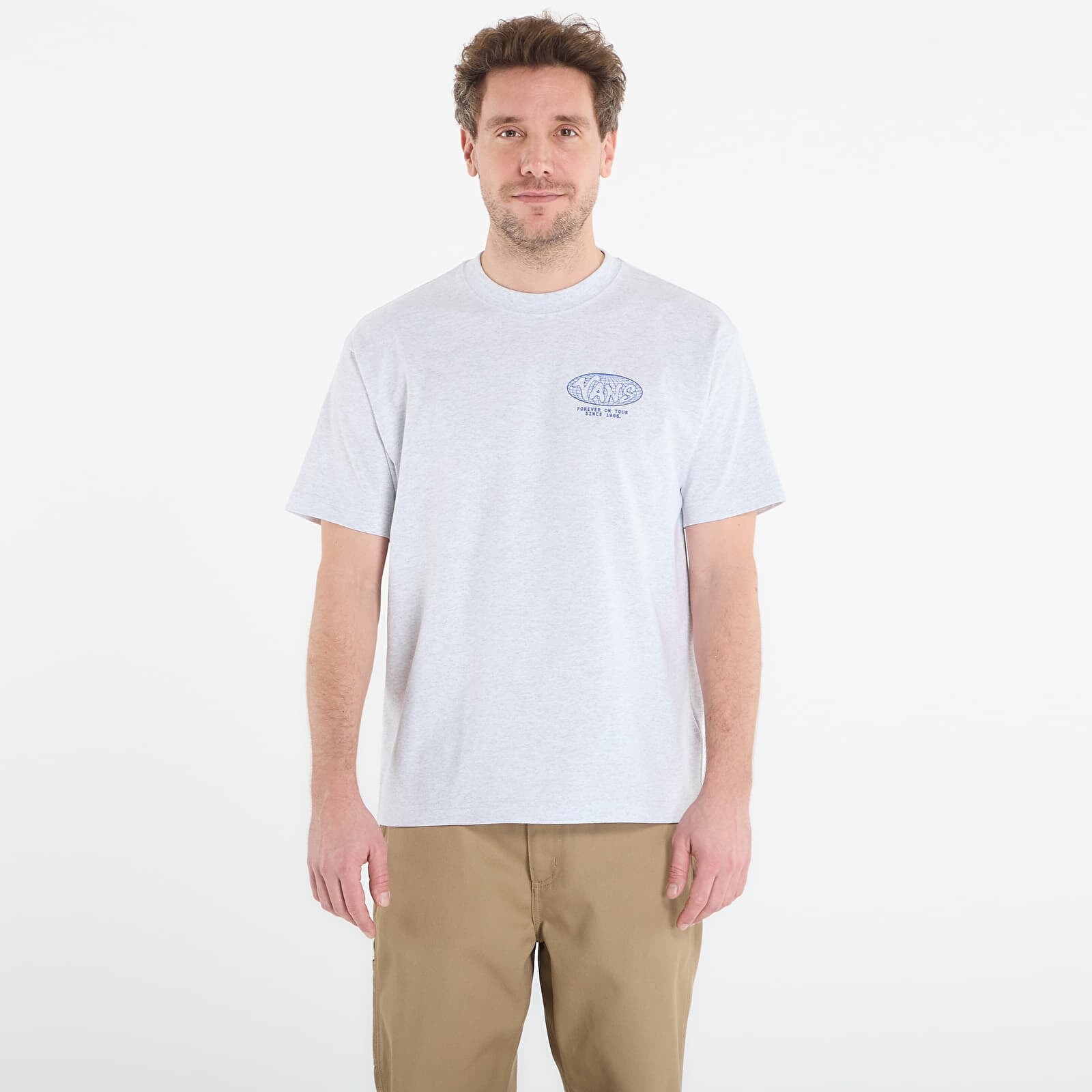 Tričko Vans World Tour Loose SS Tee Light Grey XXL