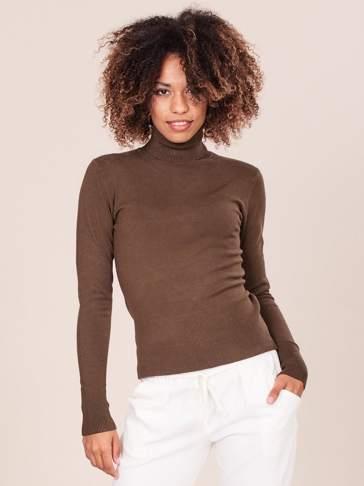 Khaki sveter AT-SW-9161