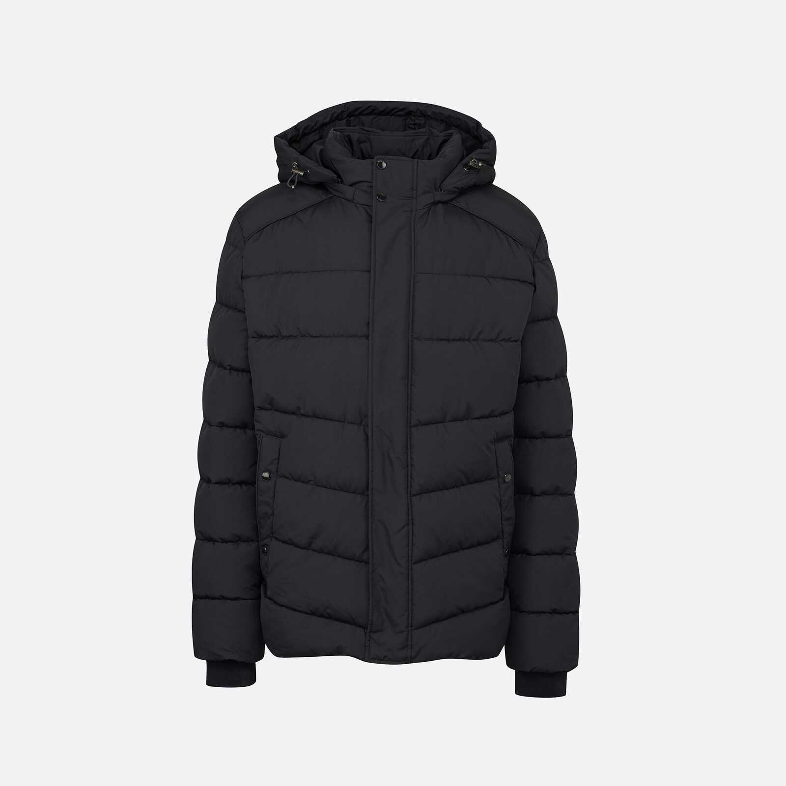 Dark Blue Men's Quilted Jacket Geox Leitan - Mens