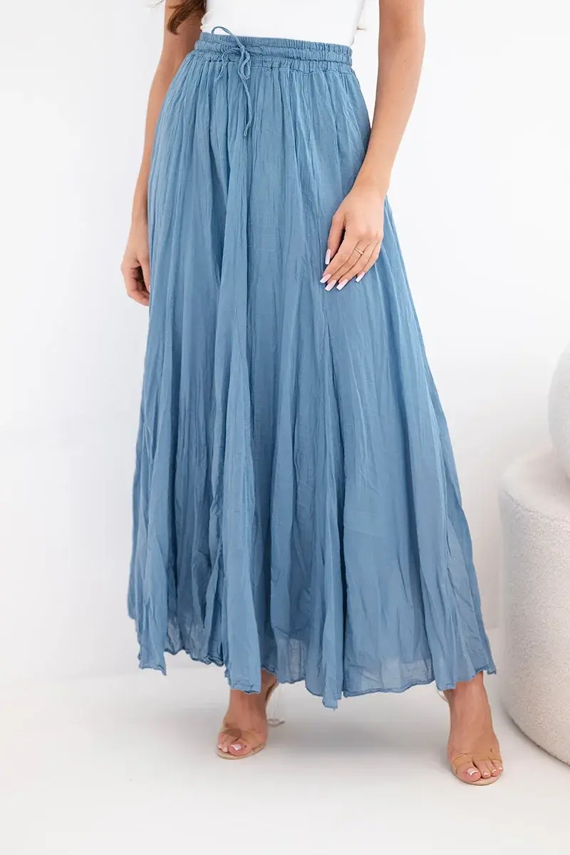 Kesi Włoski dámska maxi sukňa s elastickým pásom