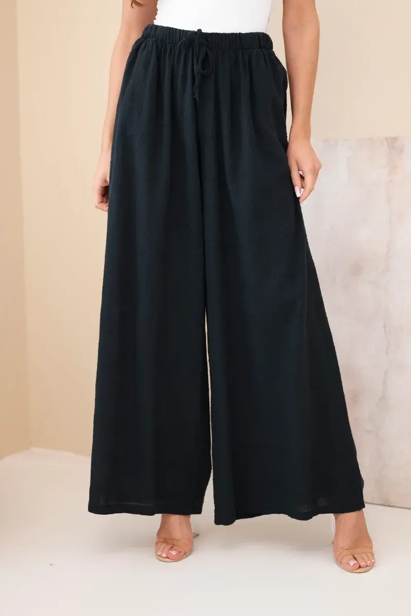 Kesi Dámske bavlnené nohavice s elastickým pásom