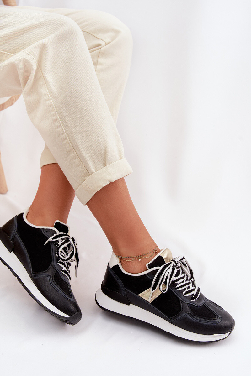 Dámske eco kožené tenisky čierne Kelira