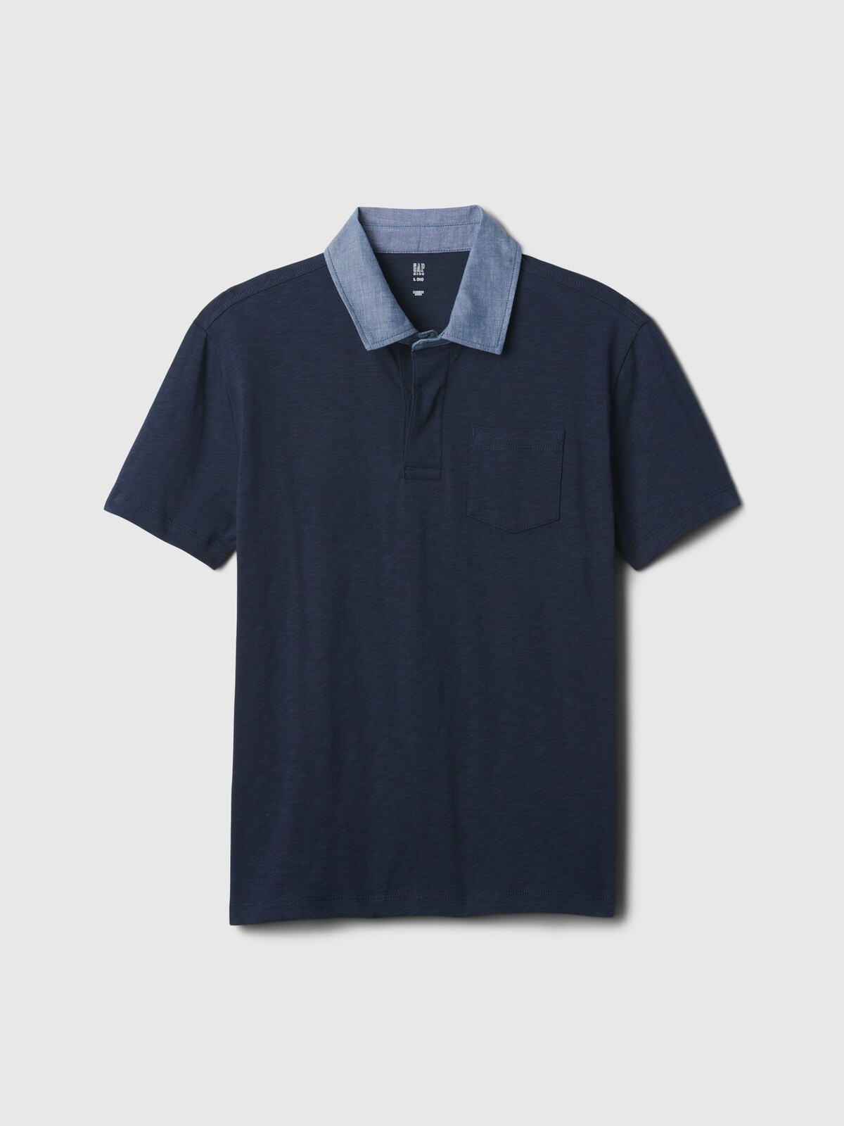 Detské chambray polo tričko GAP - Chlapci