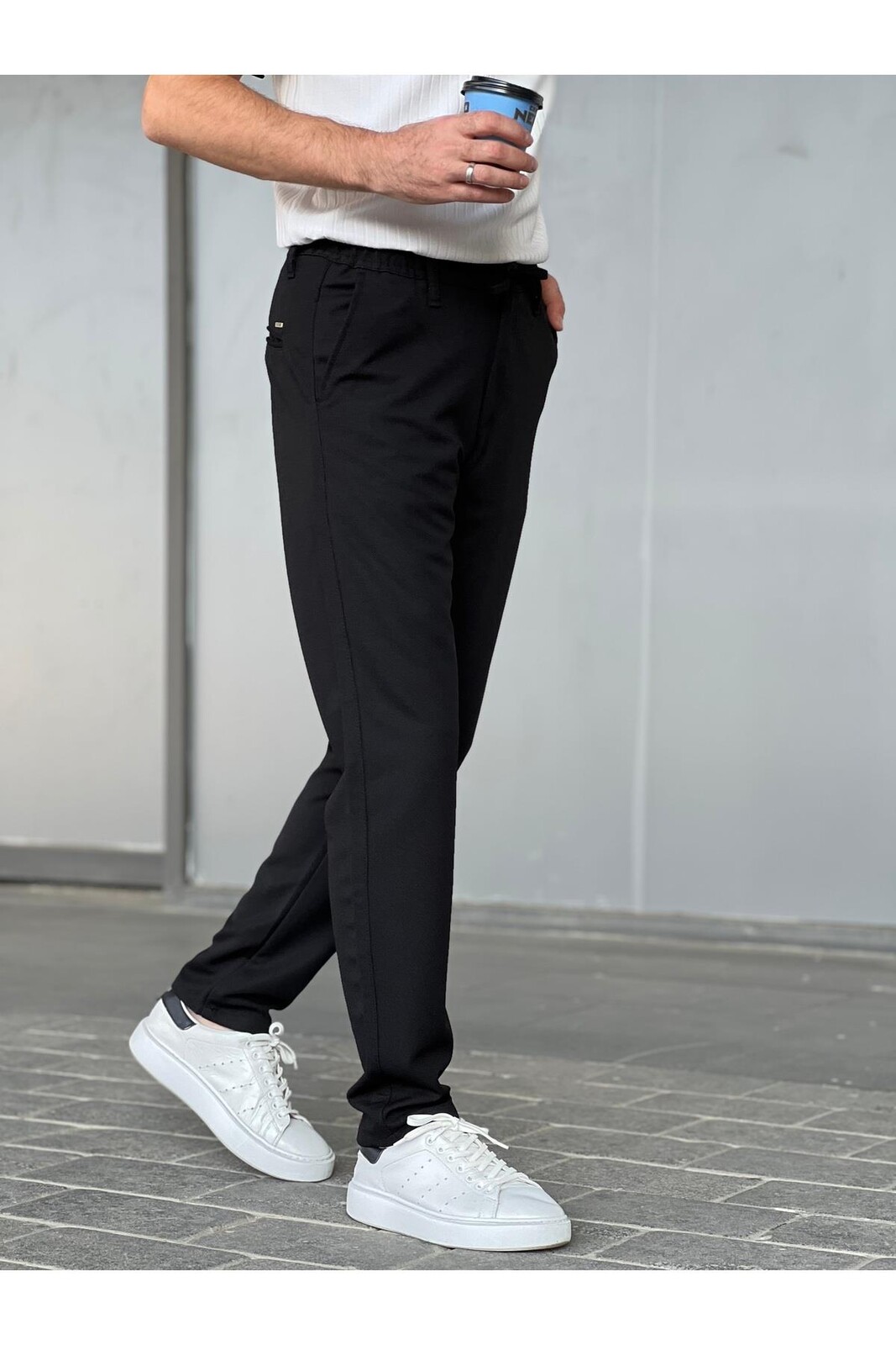Pánske jogger nohavice s elastickým pásom