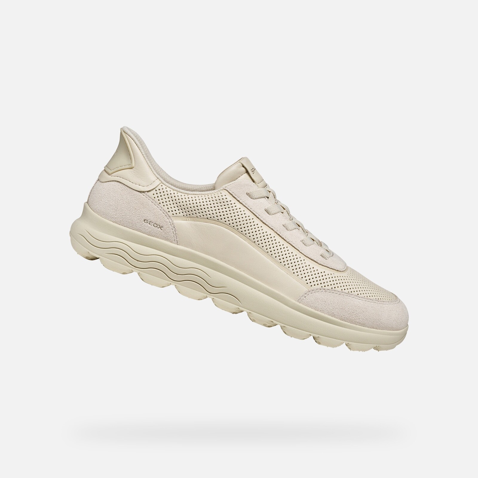 Men's Cream Sneakers Geox Spherica Plus Fast in - Mens