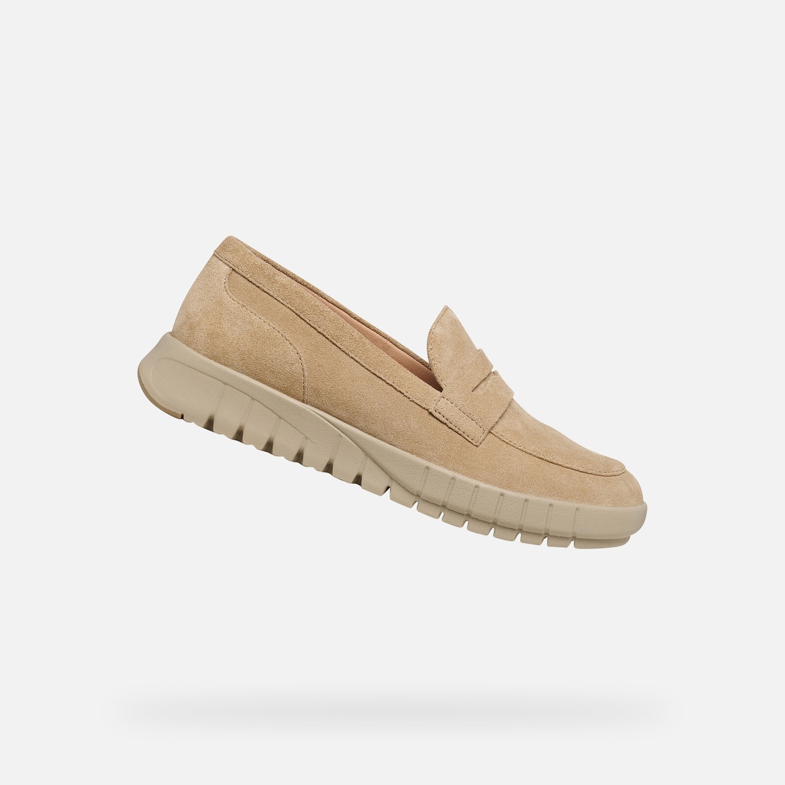 Beige Women's Geox Flextride Loafers - Women's