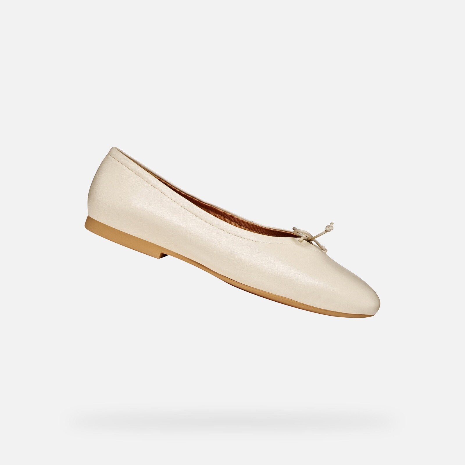 Cream Women's Ballerinas Geox New Palmaria - Women's