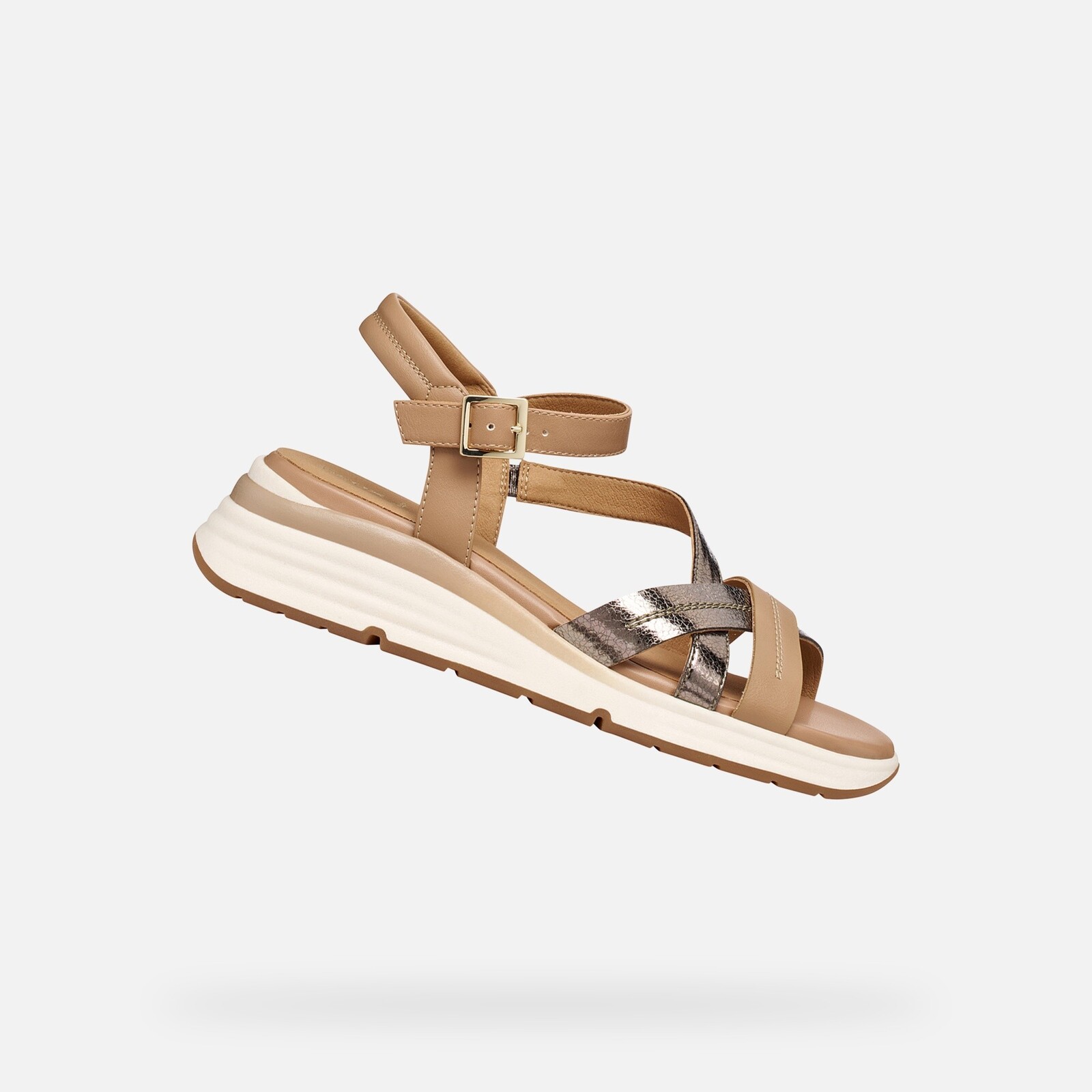 Light Brown Women's Sandals Geox Elowynne - Ladies