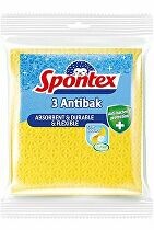 Utěrky houbové antibakteriální Spontex žluté 3ks