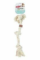 Hračka pes LEATHER TOUCH Uzel 44cm Zolux