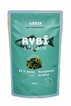 Louie Dog kapsa Rybí s řasami 150g