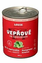 Louie Dog konz. Vepřové se špenátem a prebiotiky 800g