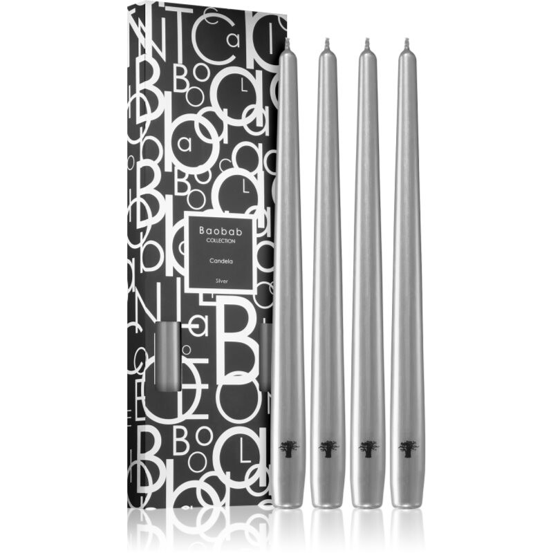 Baobab Collection Candela Silver Sviečka 4 ks