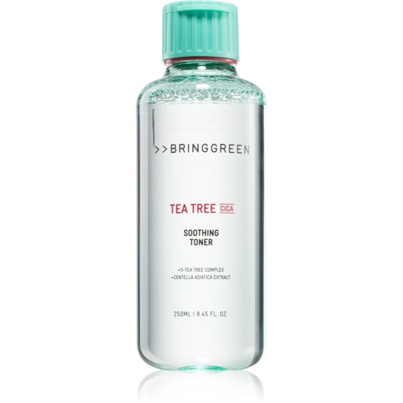BRINGGREEN Tea Tree Cica Soothing Toner upokojujúce tonikum s hydratačným účinkom 250 ml