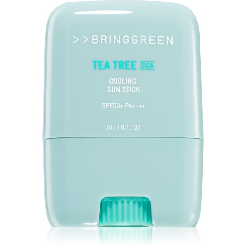 BRINGGREEN Tea Tree Cica Cooling Sun Stick ochranný pleťový krém v tyčinke SPF 50+ 20 g
