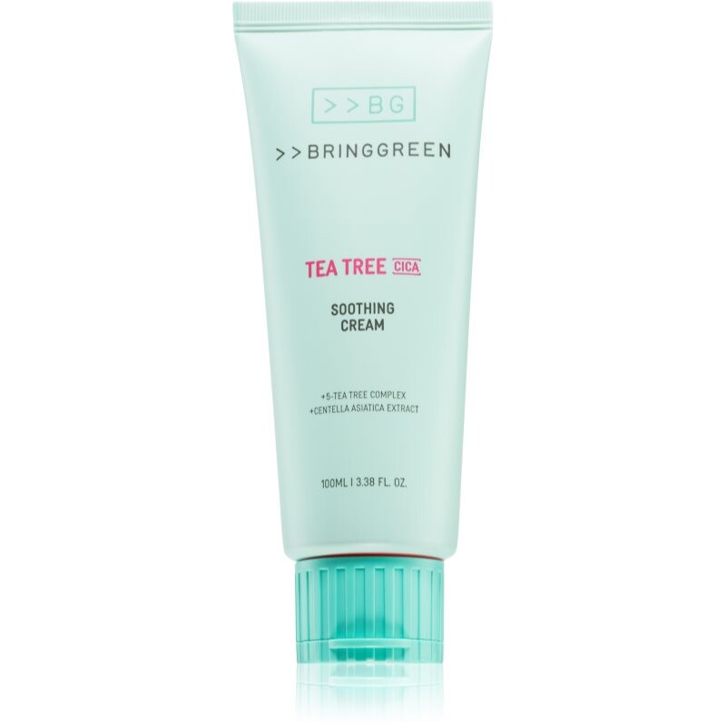 BRINGGREEN Tea Tree Cica Soothing Cream Plus intenzívne vyživujúci krém s upokojujúcim účinkom 100 ml