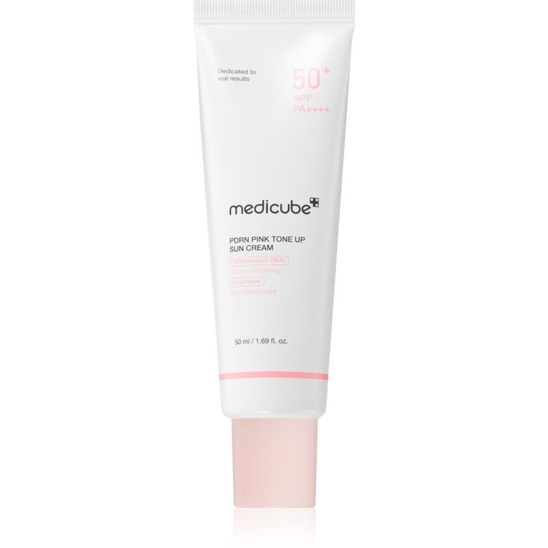 medicube PDRN Pink Tone Up Sun Cream hydratačný ochranný krém SPF 50 50 ml