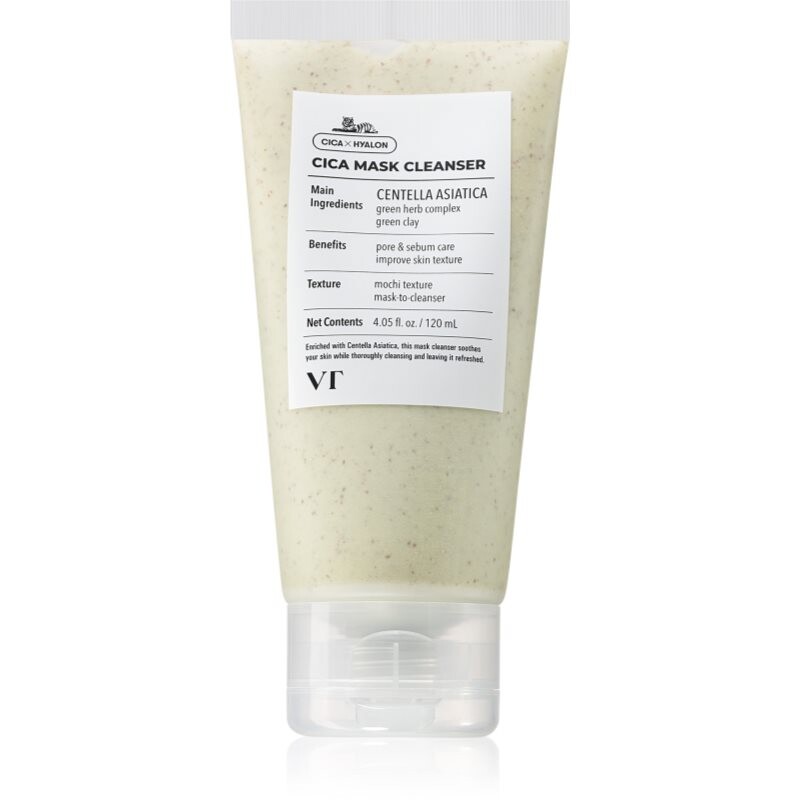 VT Cosmetics Cica Mask Cleanser čistiaca pleťová maska s hydratačným účinkom 120 ml