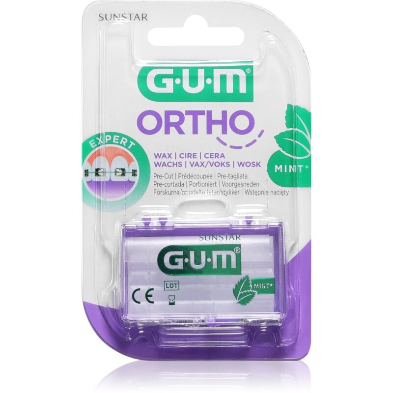 G.U.M Ortho Mint vosk pre ortodontické aparáty 5 ks