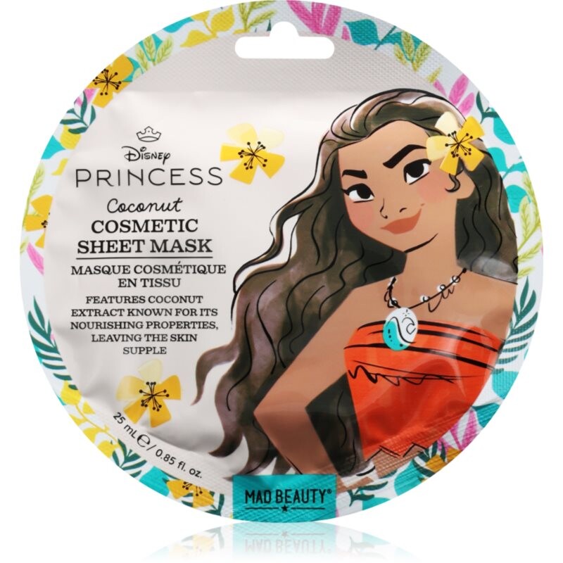 Mad Beauty Disney Princess Moana hydratačná plátienková maska 25 ml