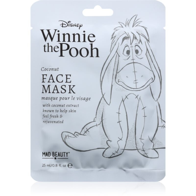 Mad Beauty Winnie The Pooh Eeyore vyživujúca plátienková maska 25 ml