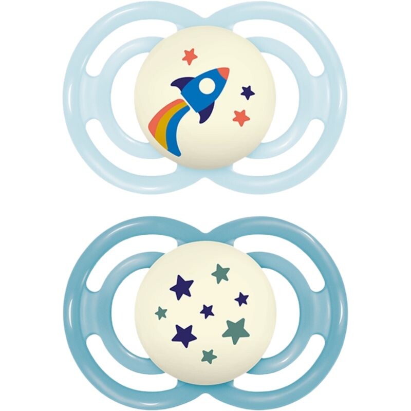 MAM Perfect Night 16m+ cumlík Blue/ Turquoise 2 ks