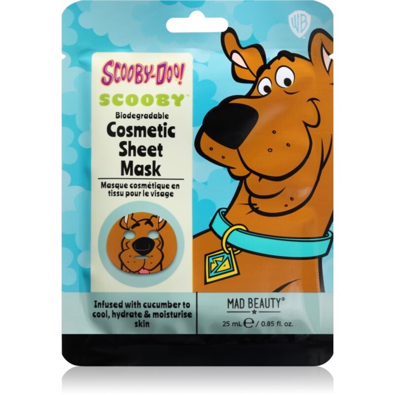 Mad Beauty Scooby Doo Scooby plátenná maska s osviežujúcim účinkom 25 ml