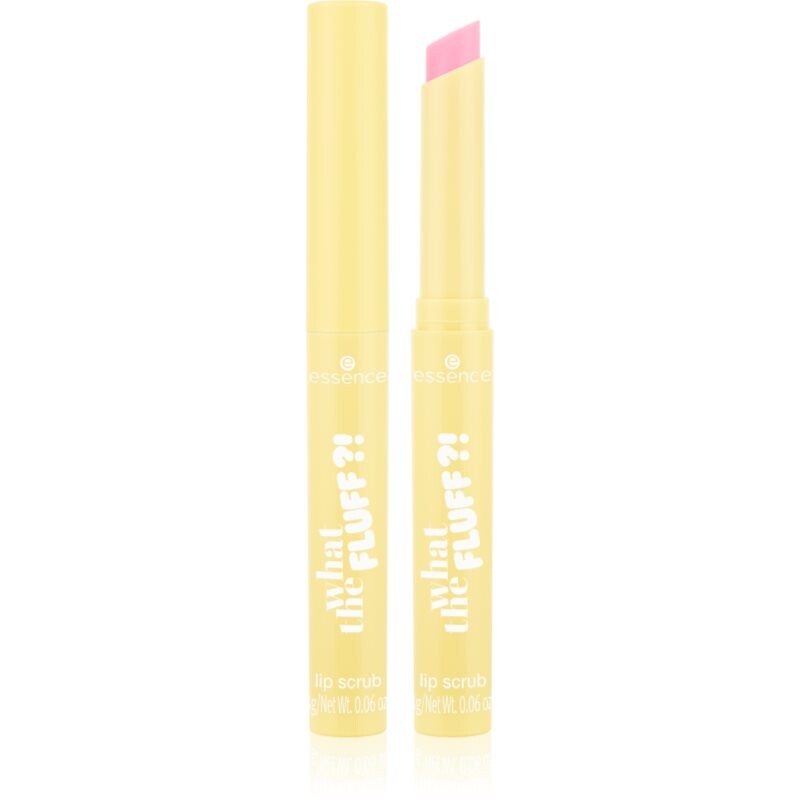 essence WHAT THE FLUFF?! peeling na pery odtieň 01 Sugar Dreams 1.8 g