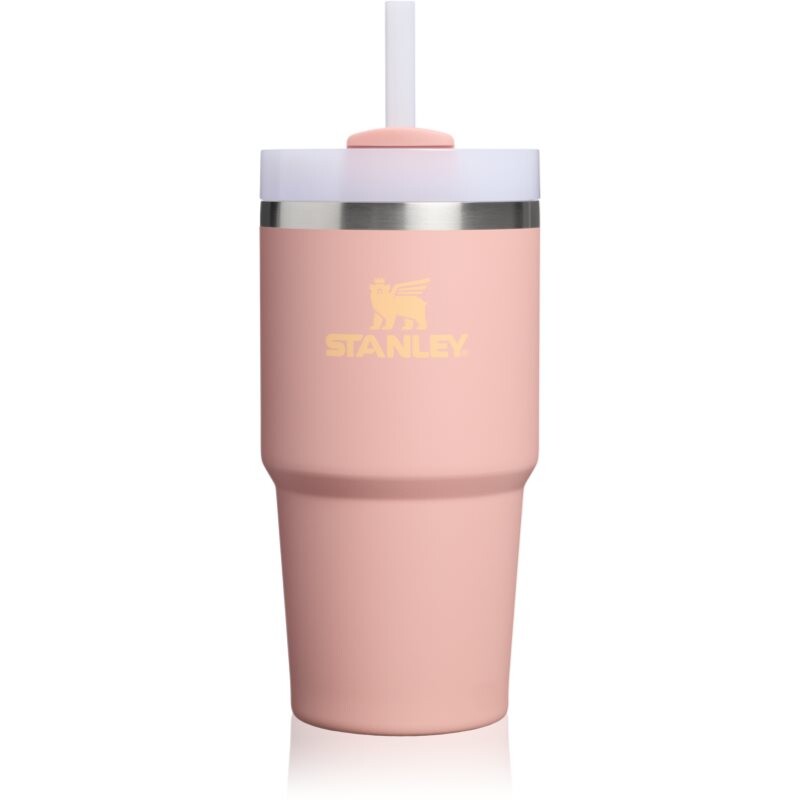 Stanley Quencher H2.O FlowState™ Tumbler tumbler z nehrdzavejúcej ocele s rúrkou malý Peach Rose 590 ml