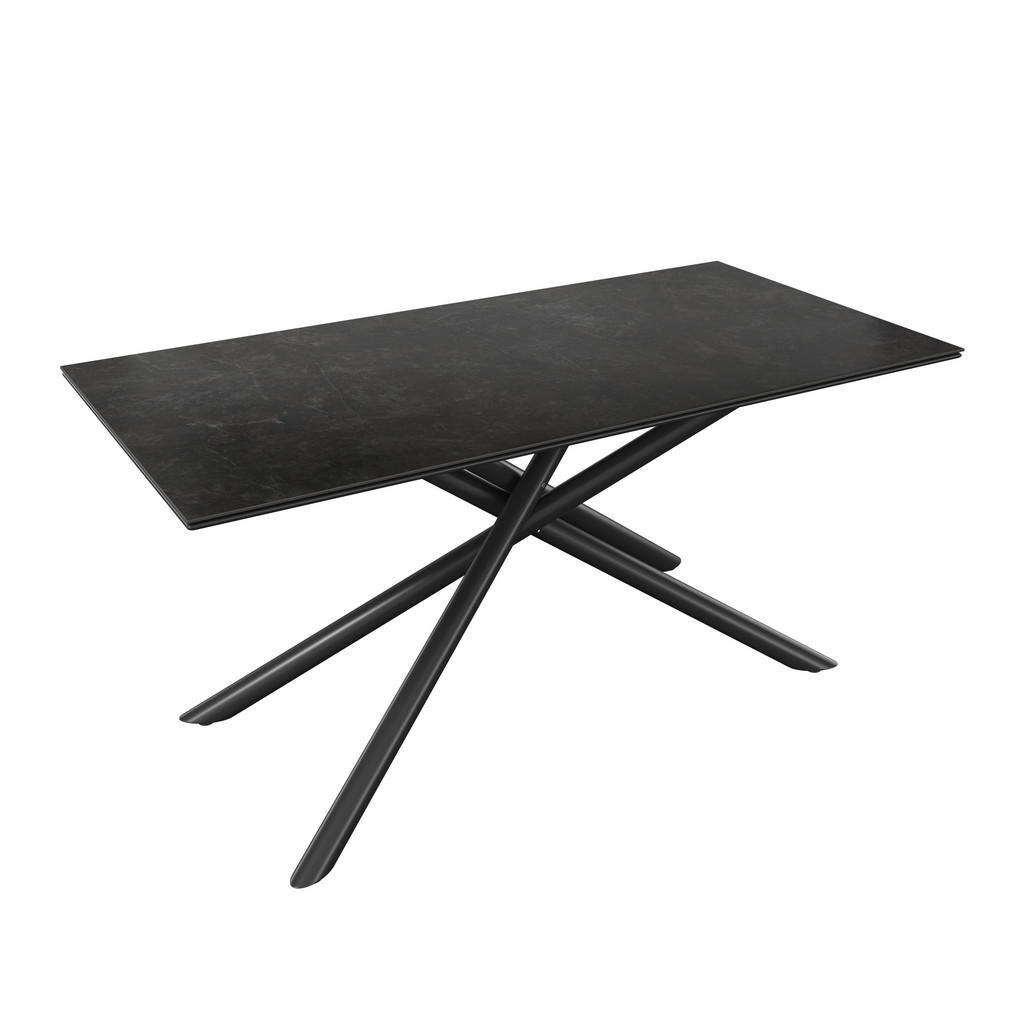 Amatio ZÁHRADNÝ STÔL, kov, kameň, 180/90/75 cm