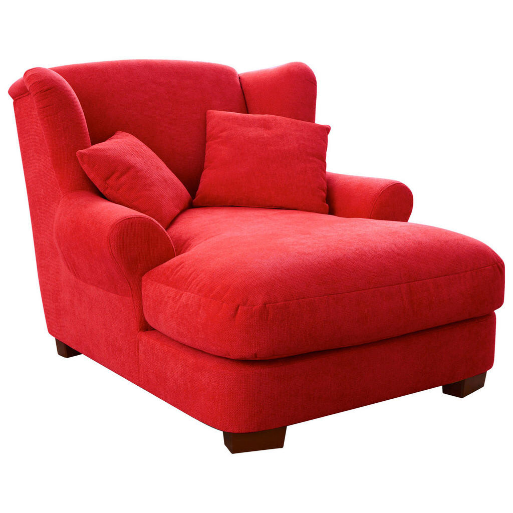 Sit & More XXL KRESLO, textil, červená