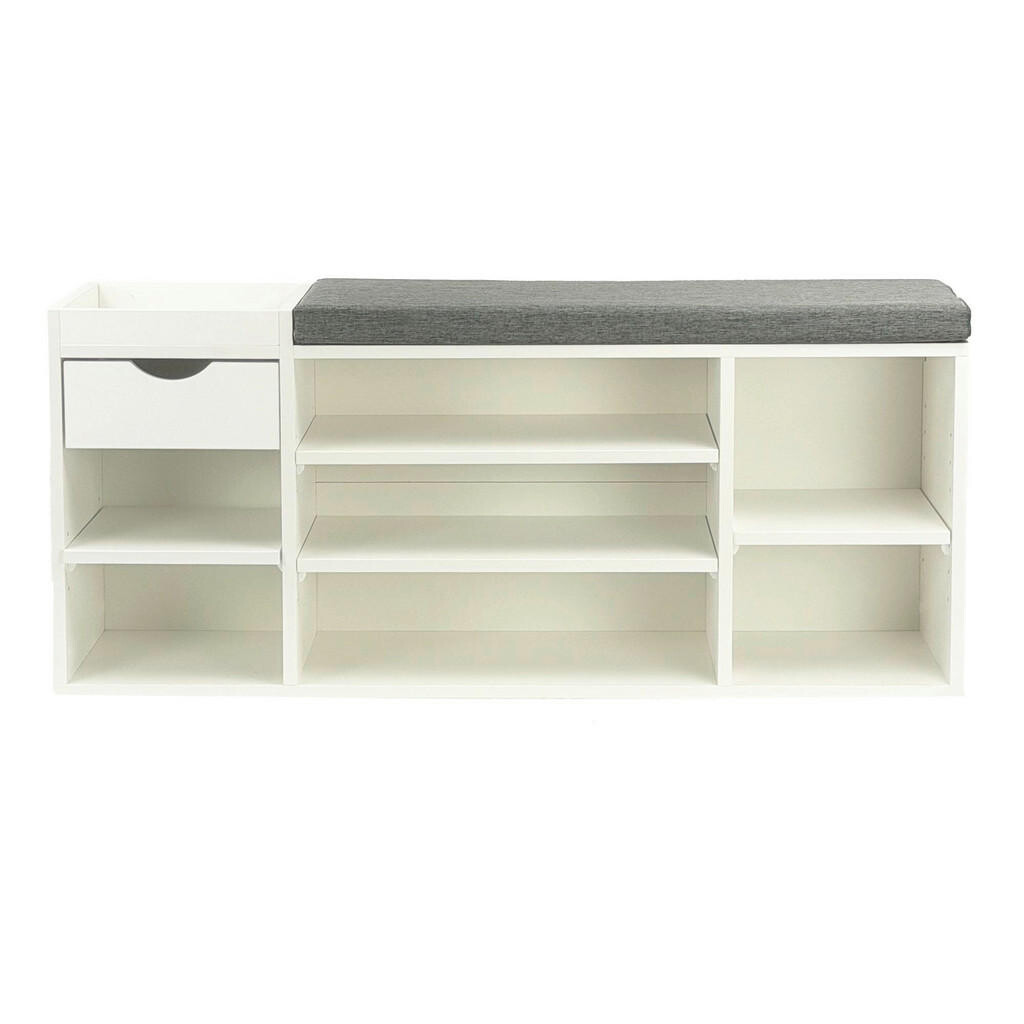 Livetastic LAVICA NA TOPÁNKY, biela, 100/45/30 cm