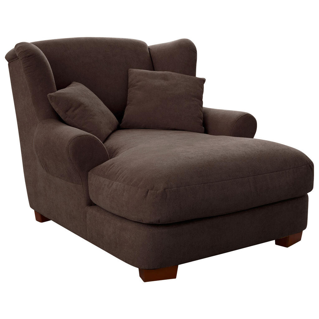 Sit & More XXL KRESLO, textil, tmavohnedá