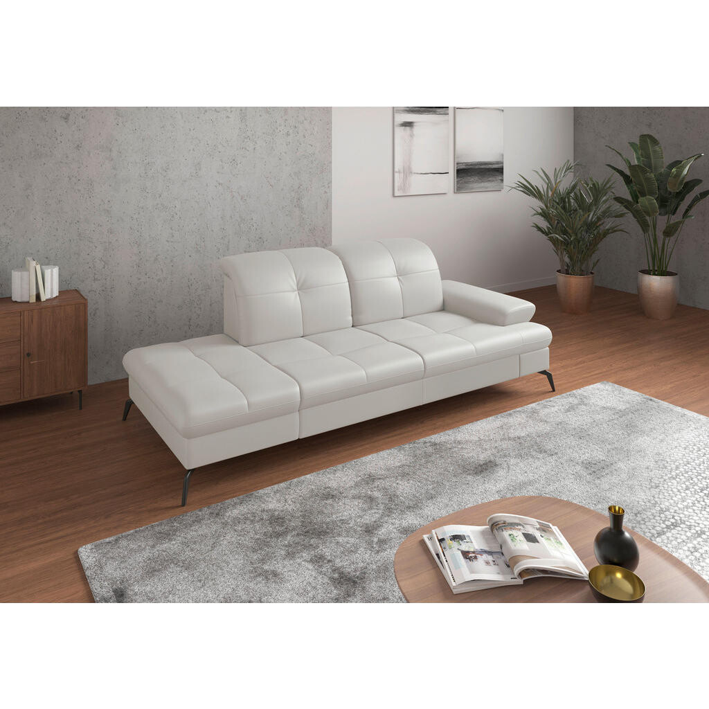 Sit & More LEŇOŠKA, koža, biela