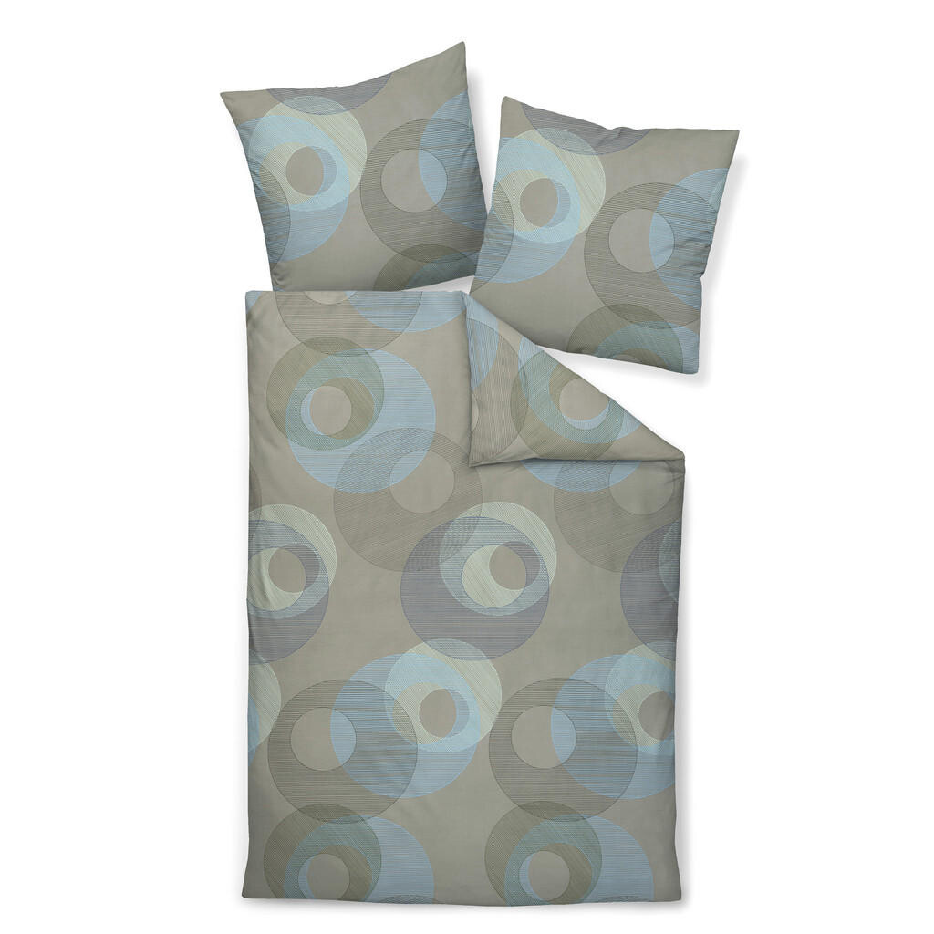 Janine POSTEĽNÁ BIELIZEŇ, makosatén, šalviovozelená, 140/200 cm