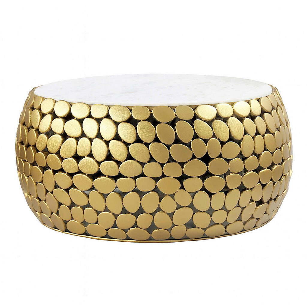 Livetastic KONFERENČNÝ STOLÍK, zlatá, kov, 66/32/66 cm