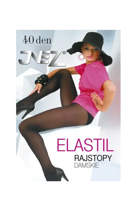 Dámske pančuchové nohavice Inez Nina 40 den 4-XL nero 4-XL