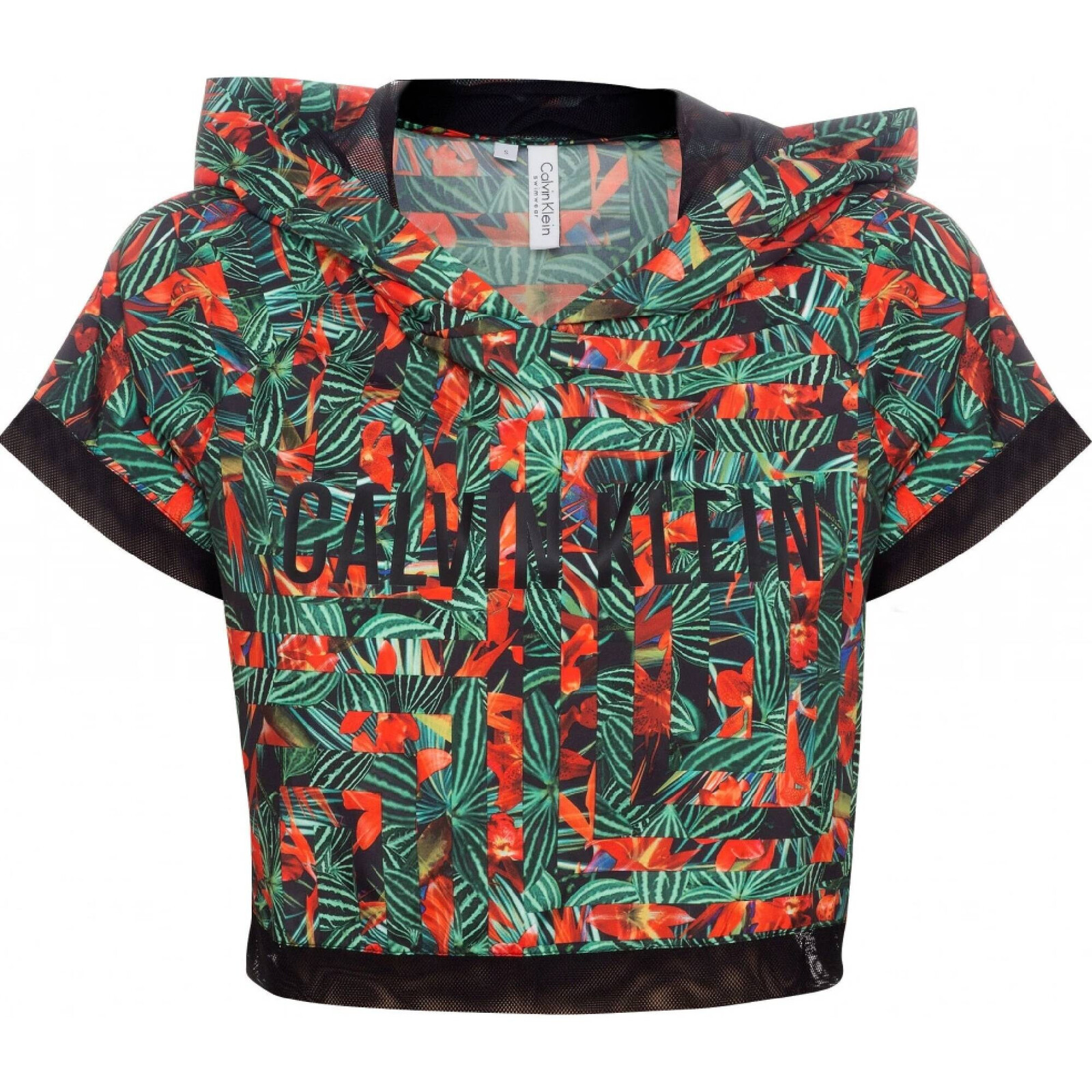 Dámske plážové tričko KW0KW00416 zelené - Calvin Klein S