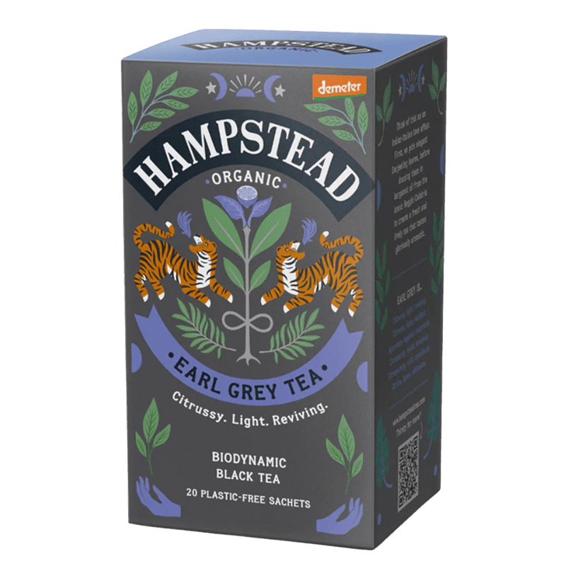 HAMPSTEAD TEA BIOčierny čaj s bergamotom Earl Grey 20 vrecúšok