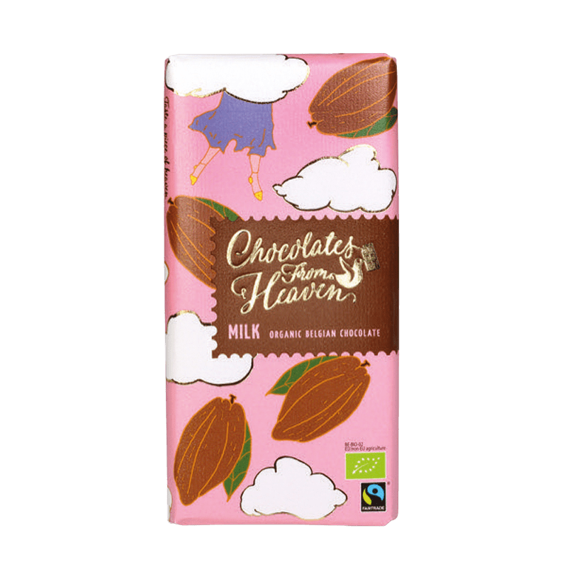 CHOCOLATES FROM HEAVEN BIO mliečna čokoláda 37% 100 g
