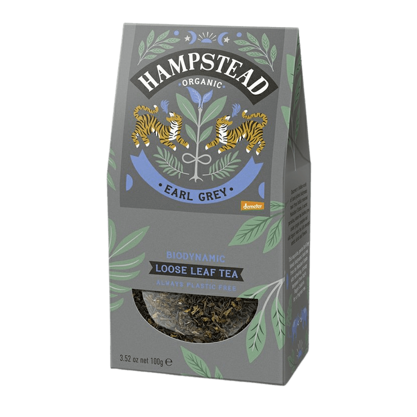 HAMPSTEAD TEA BIO čierny sypaný čaj s bergamotom Earl Grey 100 g