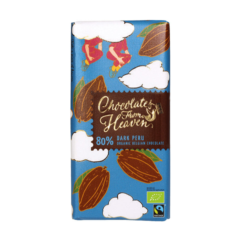 CHOCOLATES FROM HEAVEN BIO horká čokoláda Peru 80% 100 g