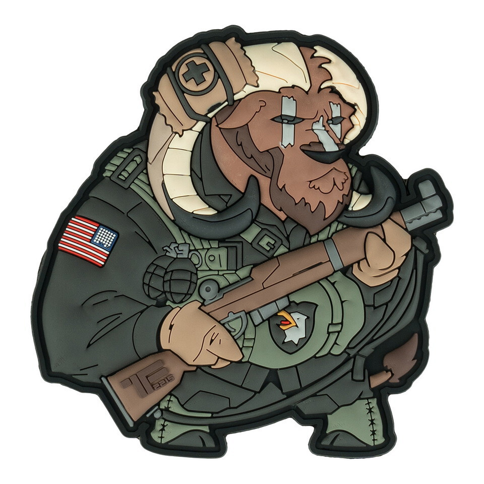 Gumová nášivka Task Force 2215 Contractor Ox Nr. 7 - farebná