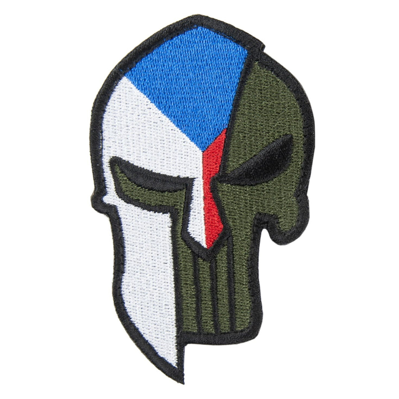 Nášivka vlajka Spartan Punisher SR velcro - farebná