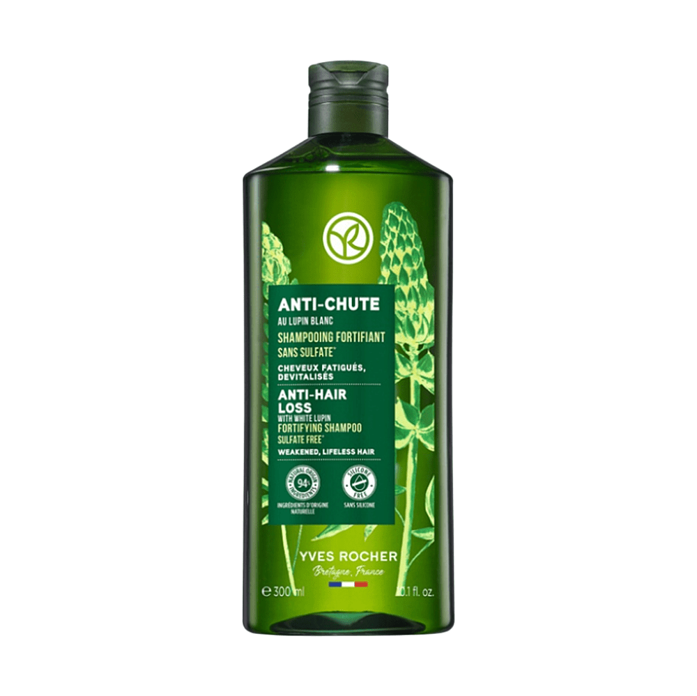 YVES ROCHER Šampón na podporu rastu vlasov s lupinou bielou 300 ml, poškodený obal