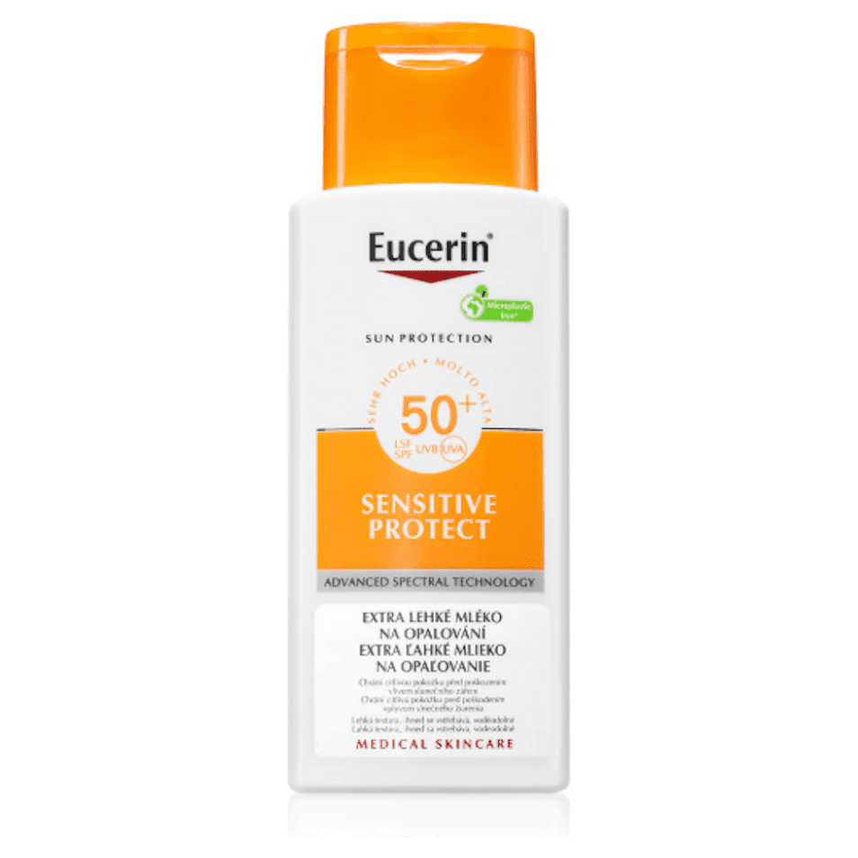 EUCERIN Sun Sensitive Protect mlieko na opaľovanie SPF 50+ 150 ml