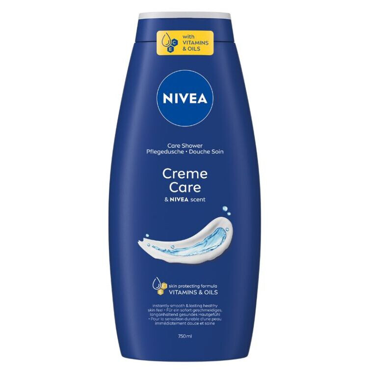 NIVEA Creme Care Ošetrujúci sprchový gél 750 ml, poškodený obal